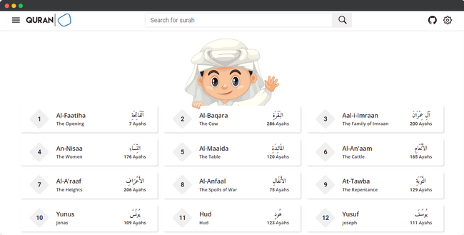 Quran For You web application